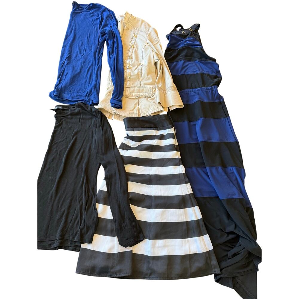 Lot of 5 White House Black Market Clothing Dress Top & Skirt Medium 10 Bundle